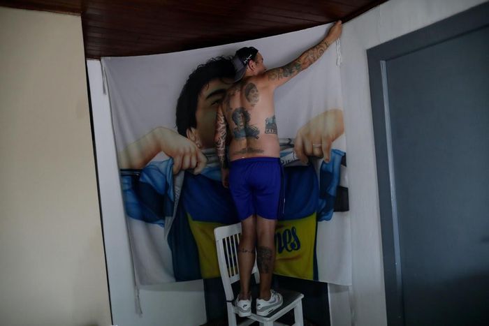 Xăm hình Maradona để tưởng niệm - Ảnh 7.