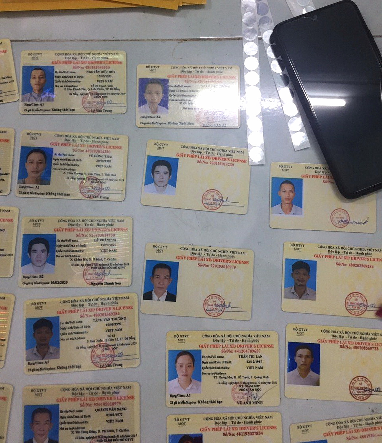 Đà Nẵng: Bắt đối tượng làm giấy phép lái xe giả - Ảnh 1.