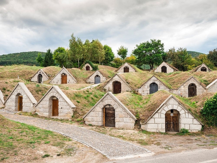 Hầm rượu nổi tiếng ở Hungary, như những ngôi nhà của người lùn - Ảnh 1.