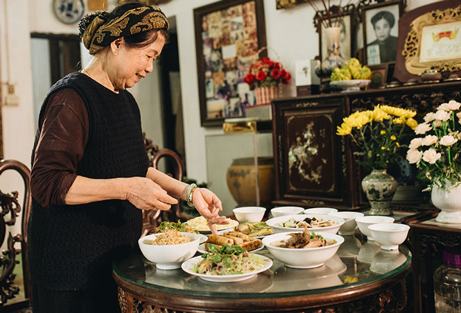 Cỗ Tết truyền thống Bát Tràng: Lan tỏa ẩm thực Hà thành - Ảnh 3.
