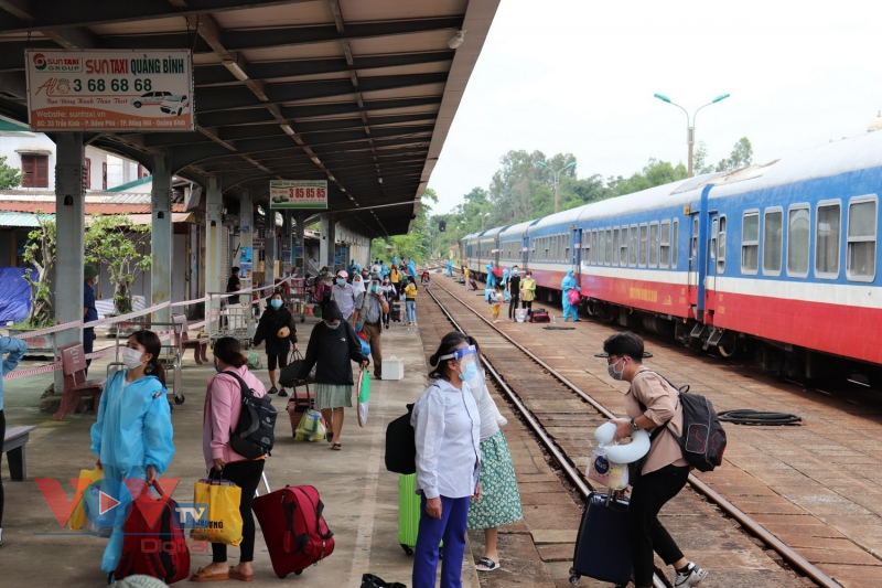 Quảng Bình: 4 chuyến tàu chuyên biệt đưa công dân về quê hương - Ảnh 2.