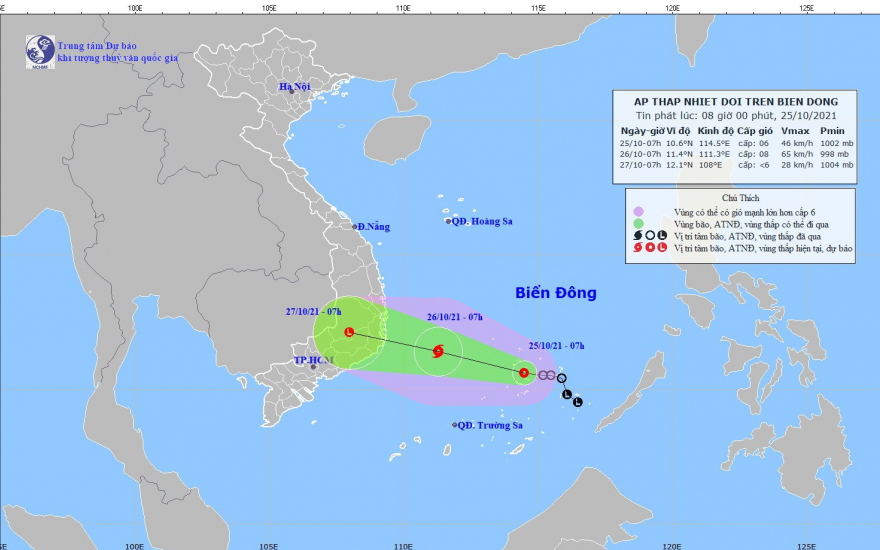 Tin áp thấp nhiệt đới trên Biển Đông: Trong ngày hôm nay mạnh lên thành bão - Ảnh 1.
