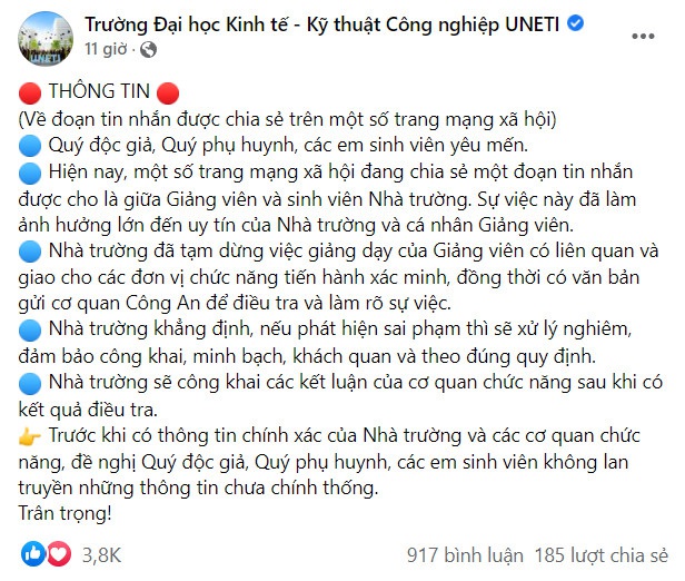 Xôn xao 'giảng viên gạ nữ sinh vào khách sạn': Nhà trường rà soát sinh viên - Ảnh 1.