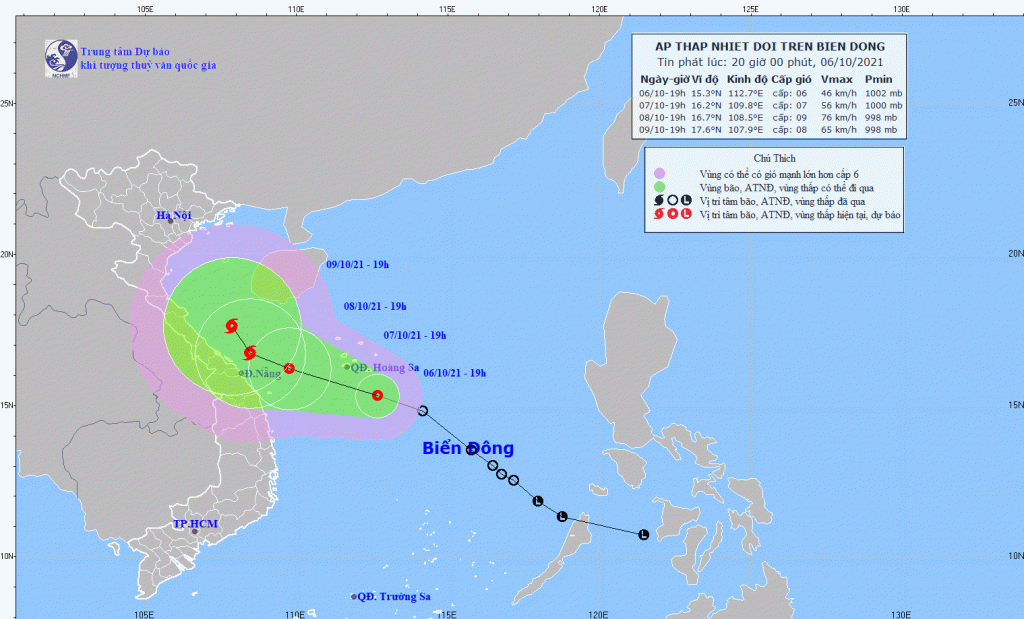 Áp thấp nhiệt đới giật cấp 8, gây mưa to từ Quảng Bình đến Phú Yên và Bắc Tây Nguyên - Ảnh 1.