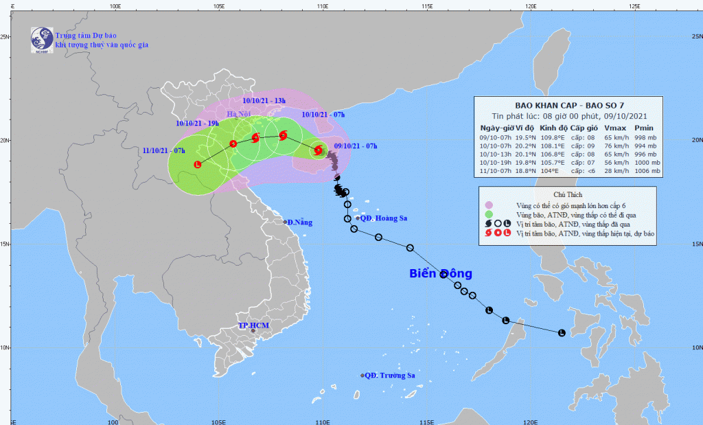 Bão số 7 gây mưa lớn ở khu vực Bắc Bộ và khu vực từ Thanh Hoá đến Hà Tĩnh - Ảnh 1.