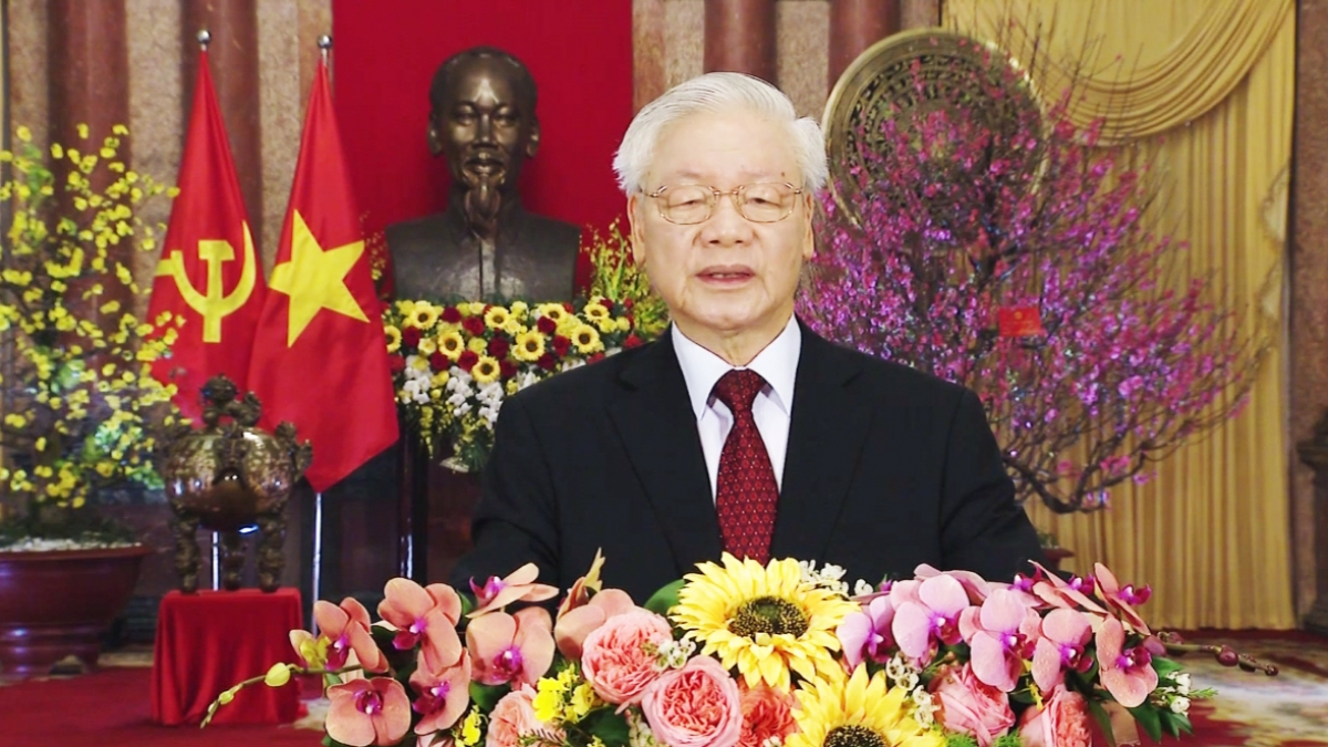 Tổng Bí thư, Chủ tịch nước Nguyễn Phú Trọng chúc Tết Tân Sửu 2021 - Ảnh 1.
