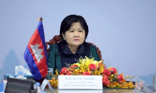 Bà Or Vandine, Quốc vụ khanh khiêm phát ngôn viên bộ Y tế Campuchia.jpg