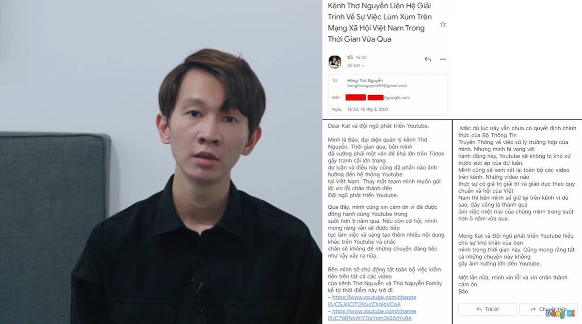 Ekip Thơ Nguyễn xin lỗi, ẩn video và dừng kiếm tiền từ YouTube - Ảnh 1.