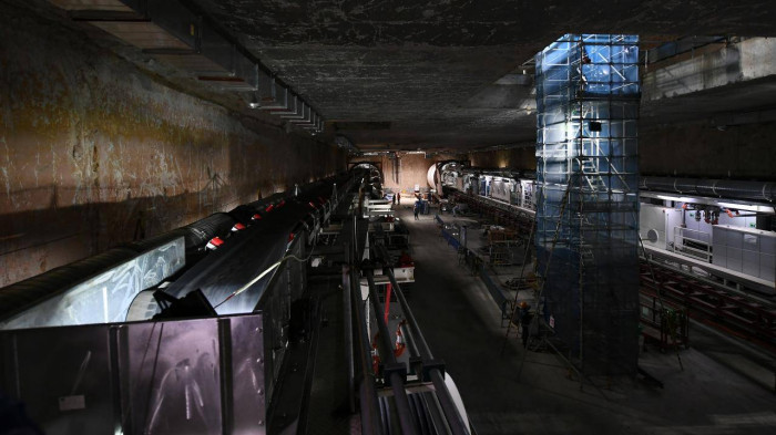 Cận cảnh robot đào hầm đường sắt Nhổn - ga Hà Nội chạy thử trong lòng đất - Ảnh 7.