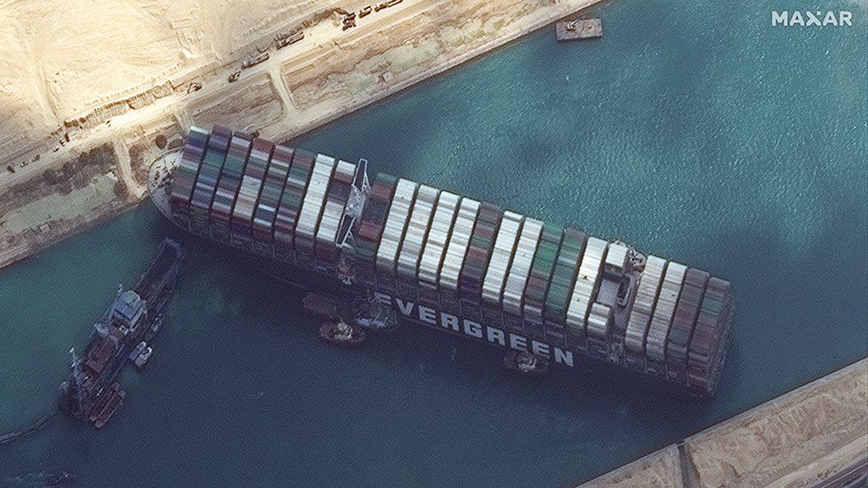 Vụ mắc cạn tàu Ever Given tại kênh đào Suez gây ô nhiễm không khí nghiêm trọng - Ảnh 1.