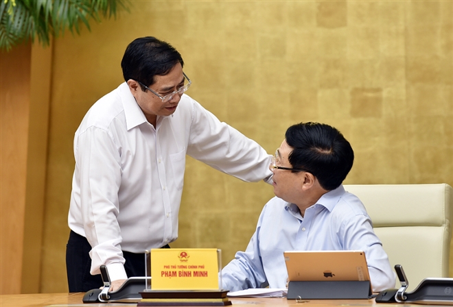Phiên họp Chính phủ đầu tiên do Thủ tướng Phạm Minh Chính chủ trì - Ảnh 5.