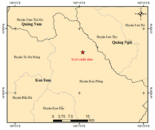 Kon Tum lại xảy ra 2 trận động đất - Ảnh 2.