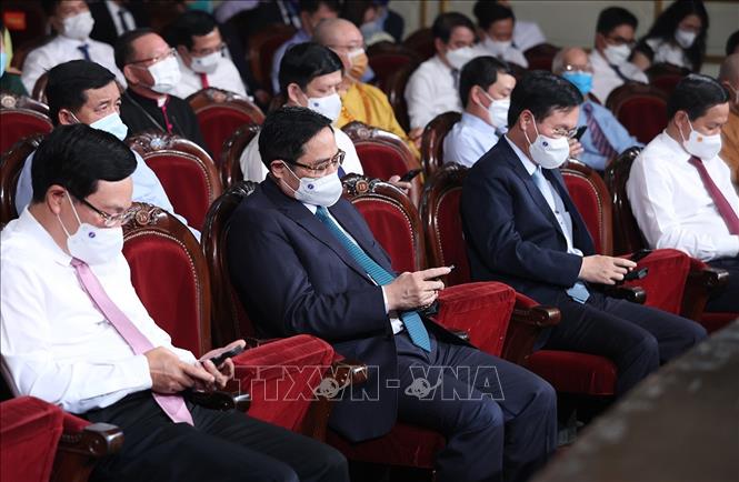 Thủ tướng Chính phủ Phạm Minh Chính dự Lễ ra mắt Quỹ vaccine phòng COVID-19 - Ảnh 3.