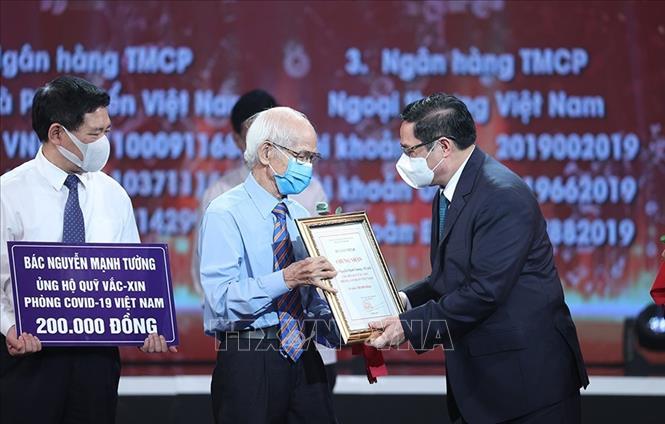Thủ tướng Chính phủ Phạm Minh Chính dự Lễ ra mắt Quỹ vaccine phòng COVID-19 - Ảnh 6.
