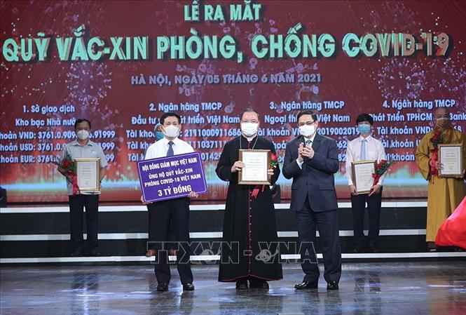 Thủ tướng Chính phủ Phạm Minh Chính dự Lễ ra mắt Quỹ vaccine phòng COVID-19 - Ảnh 10.