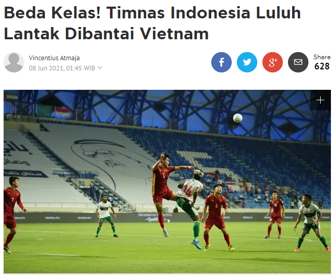 Báo Indonesia nói gì sau trận thua đậm trước đội tuyển Việt Nam? - Ảnh 1.