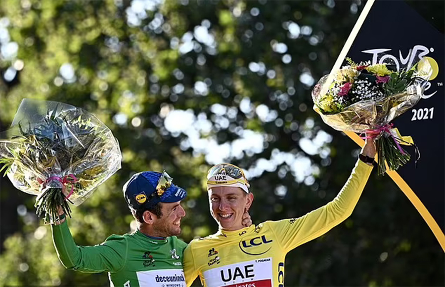 ĐKVĐ Pogacar lập kỷ lục ở cuộc đua xe đạp Tour de France - Ảnh 2.