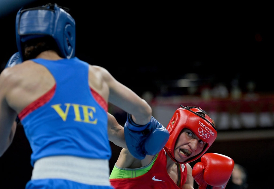 Boxing Olympic Tokyo 2020: Nguyễn Thị Tâm bị loại sau trận thua sát nút trận mở màn - Ảnh 1.