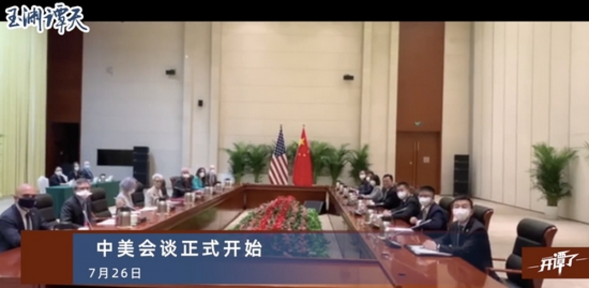 Trung Quốc lại lên án gay gắt Mỹ tại hội đàm Thiên Tân - Ảnh 1.