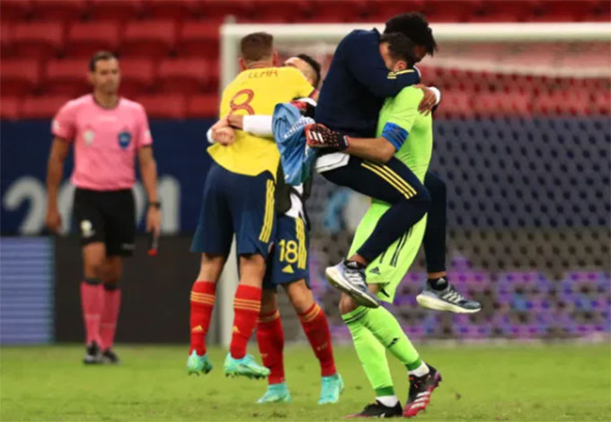 Kết quả Uruguay 0-0 (pen 2-4) Colombia: Suarez & đồng đội dừng bước ở tứ kết Copa America 2021 - Ảnh 1.