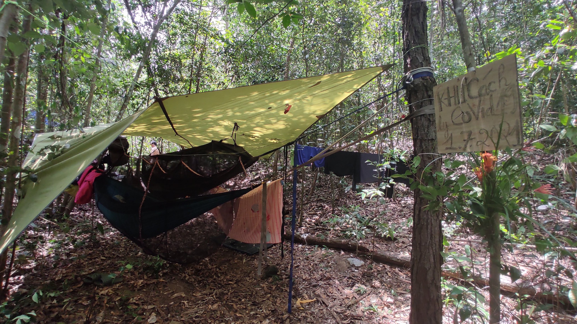 Đi cắm trại hơn một tuần, 4 người kẹt ở núi Dinh 1,5 tháng vì dịch - Ảnh 1.