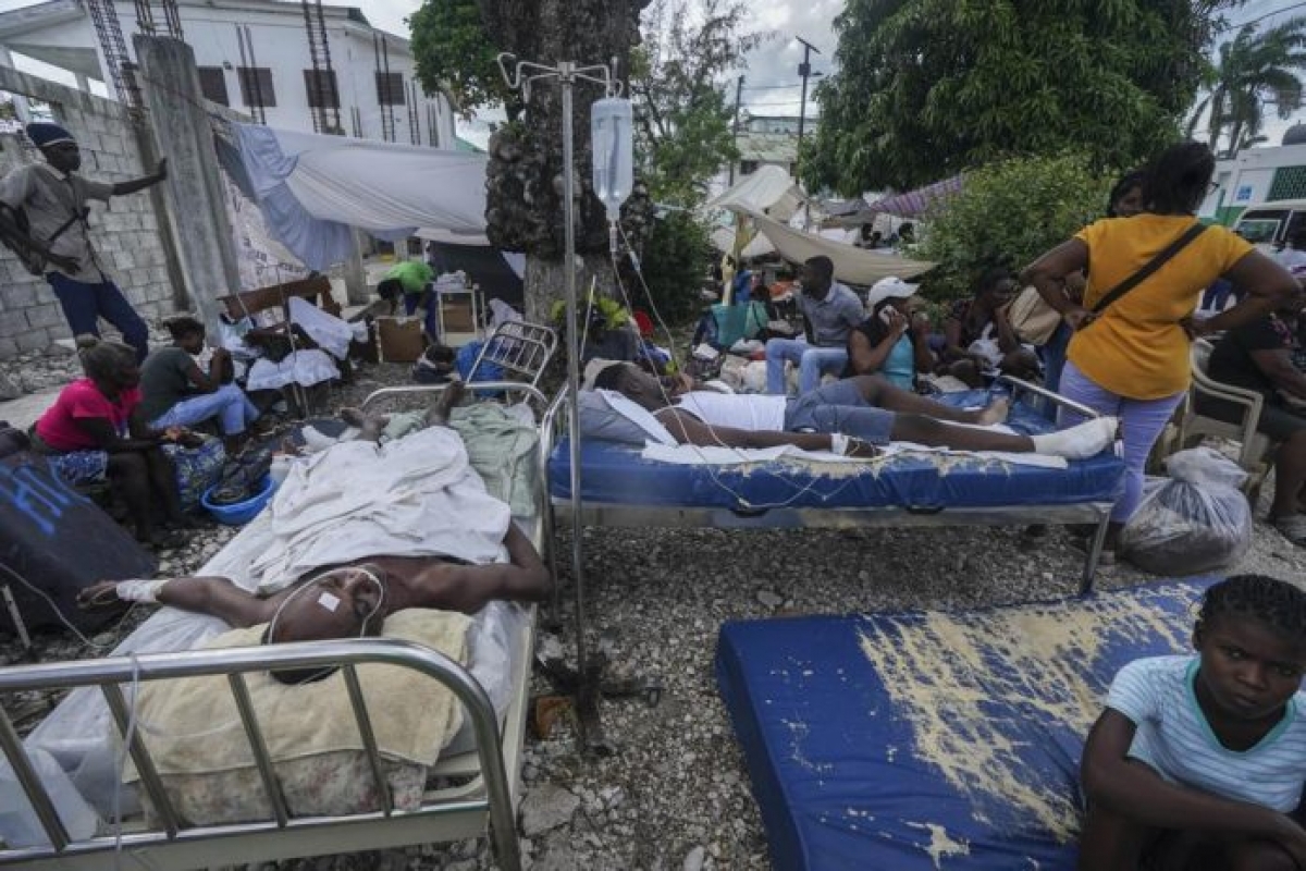 Số người thiệt mạng do động đất tại Haiti tăng lên hơn 2.200 người - Ảnh 1.