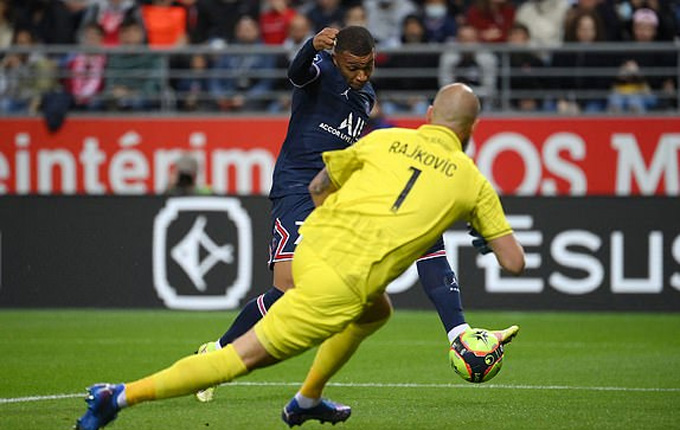 Kết quả Reims 0-2 PSG: Messi bị Mbappe che mờ - Ảnh 1.