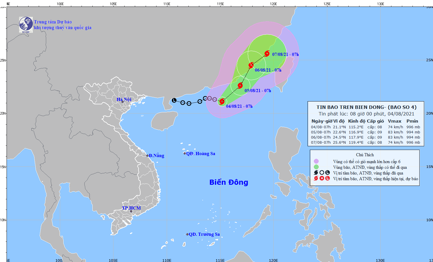 Hình thành cơn bão số 4 trên biển Đông - Ảnh 1.