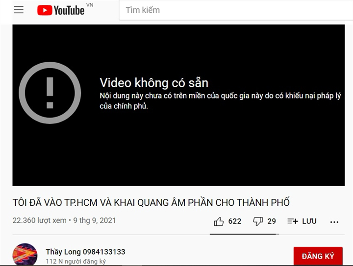 YouTube chặn 13 video của người tự xưng 'giáng trần' trấn yểm COVID-19 - Ảnh 1.