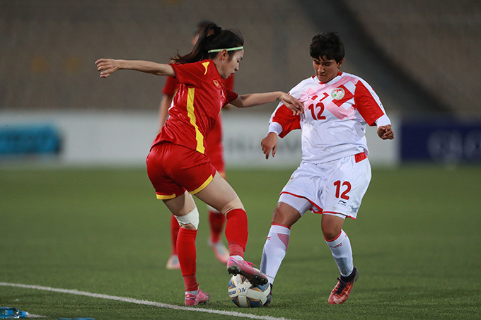 Thắng đậm Tajikistan, ĐT nữ Việt Nam giành vé dự VCK Asian Cup 2022 - Ảnh 1.