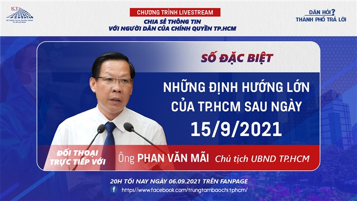 Tối nay, Chủ tịch TP.HCM Phan Văn Mãi trả lời người dân qua livestream - Ảnh 1.