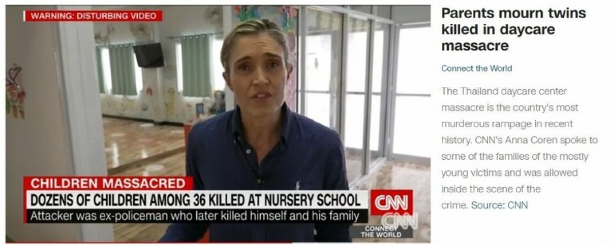 Hãng CNN xin lỗi Thái Lan vì vi phạm hiện trường vụ xả súng tại nhà trẻ - Ảnh 1.