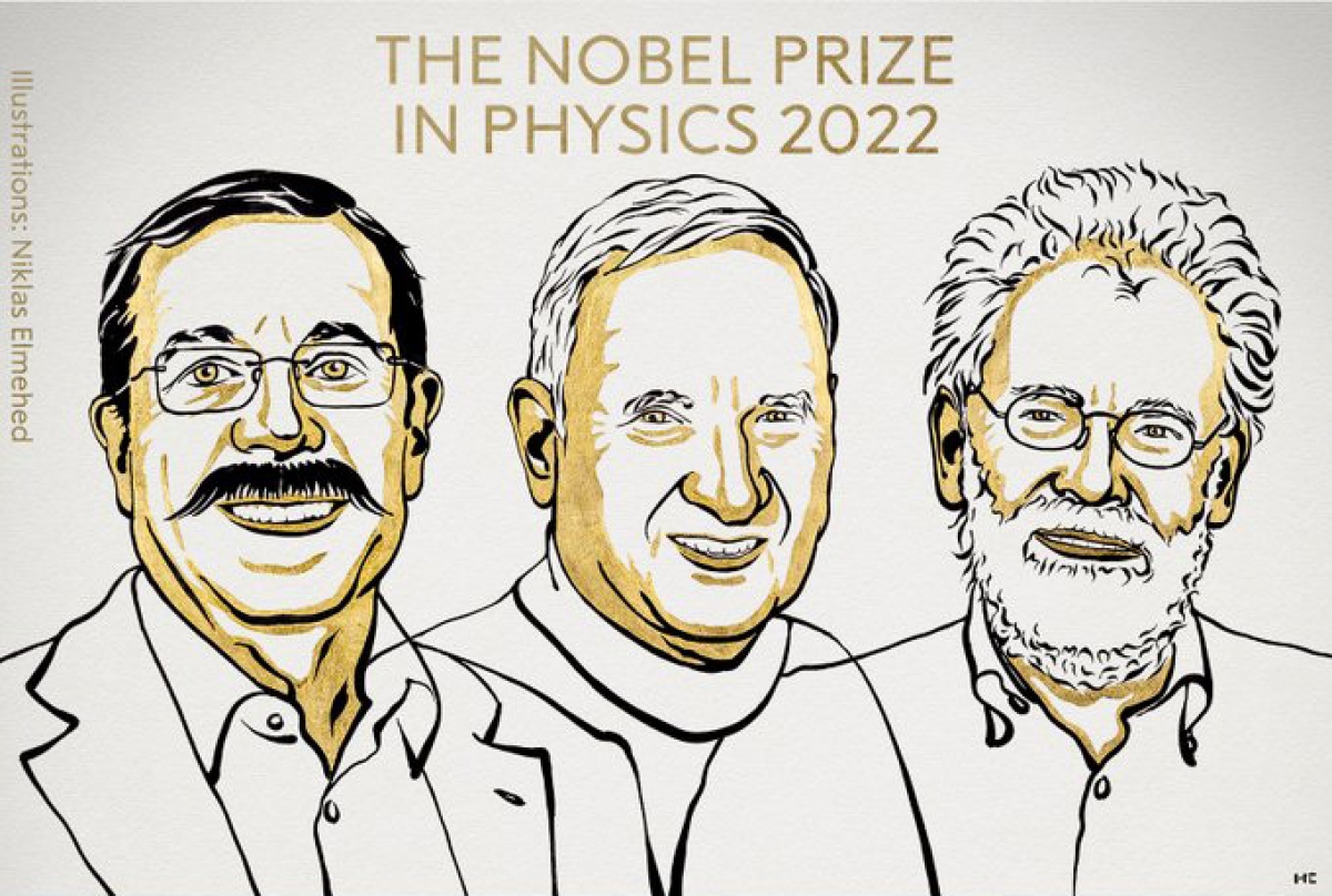 Giải Nobel Vật lý 2022 thuộc về 3 nhà khoa học Pháp, Mỹ và Áo - Ảnh 1.
