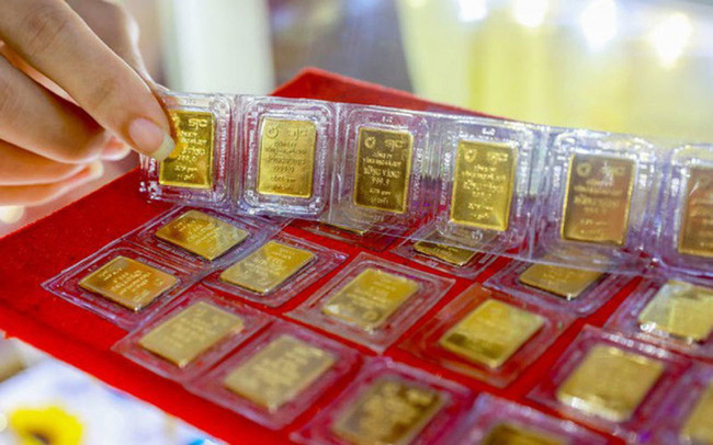 Giá vàng trong nước giảm 450.000 đồng/lượng sau ngày vía Thần Tài - Ảnh 1.