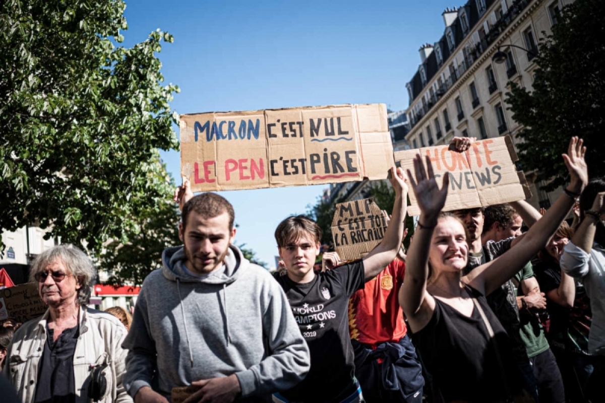 Bầu cử Pháp: Ông Macron công kích bà Marine Le Pen trên mặt trận môi trường - Ảnh 3.