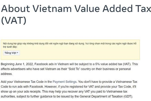 Facebook thu thêm tiền từ đối tác để nộp thuế tại Việt Nam - Ảnh 1.