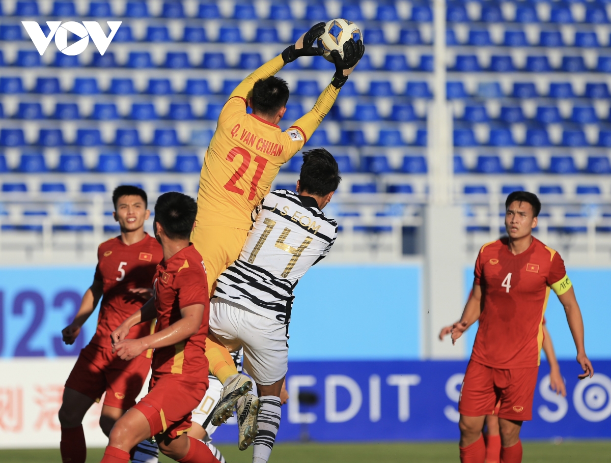 U23 Việt Nam 1-1 U23 Hàn Quốc: Đoàn quân của thầy Gong 'đốn tim' khán giả - Ảnh 3.