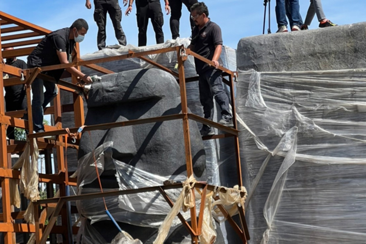 Thái Lan phát hiện 200kg ma túy đá trong các bản sao tượng cổ - Ảnh 2.