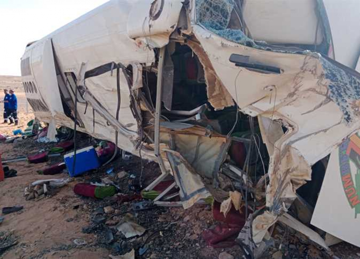 Ai Cập xảy ra vụ tai nạn giao thông nghiêm trọng khiến 9 người thiệt mạng - Ảnh 2.