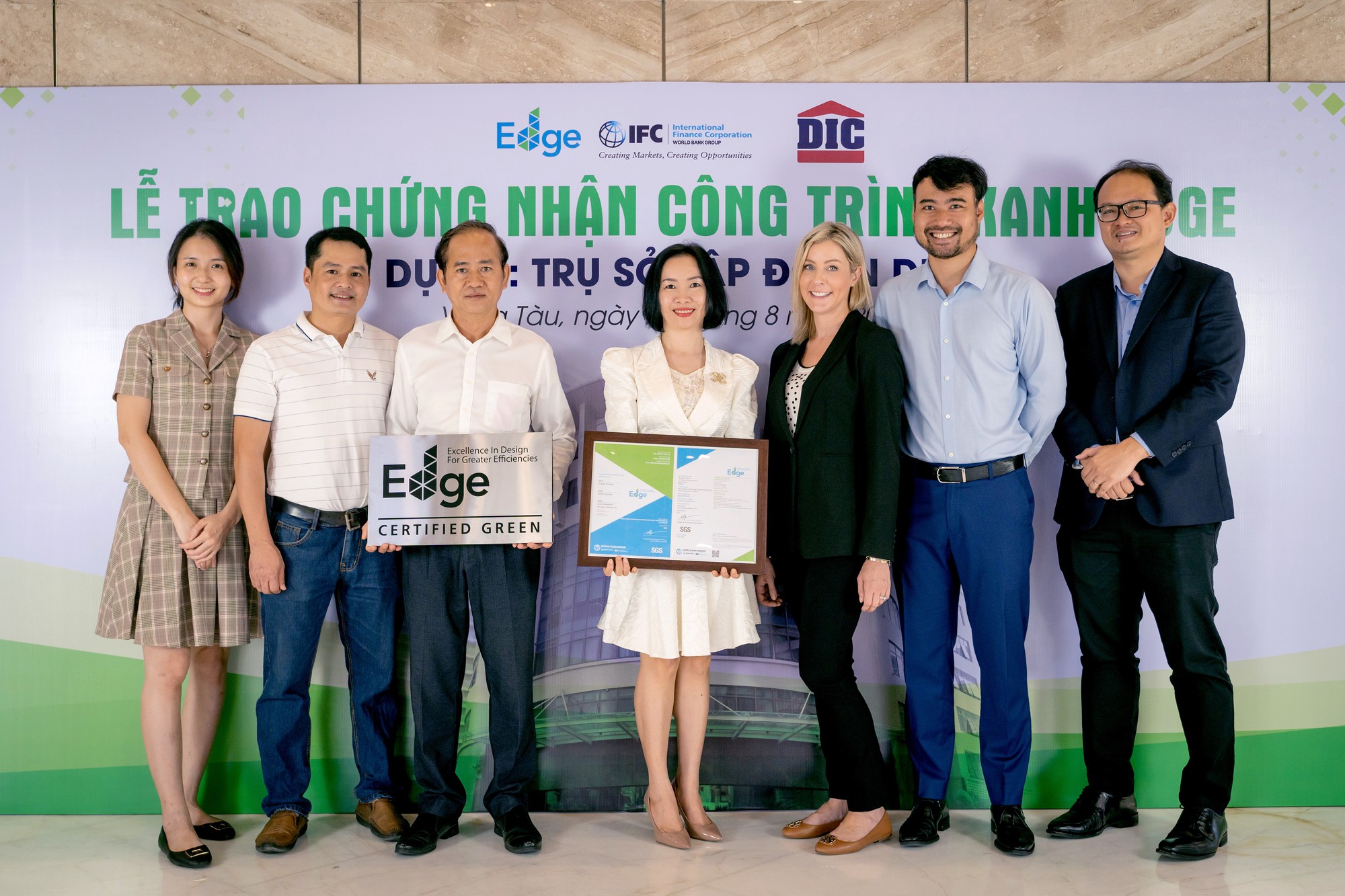 Trụ sở tập đoàn DIC đạt chứng nhận công trình xanh EDGE - Ảnh 1.