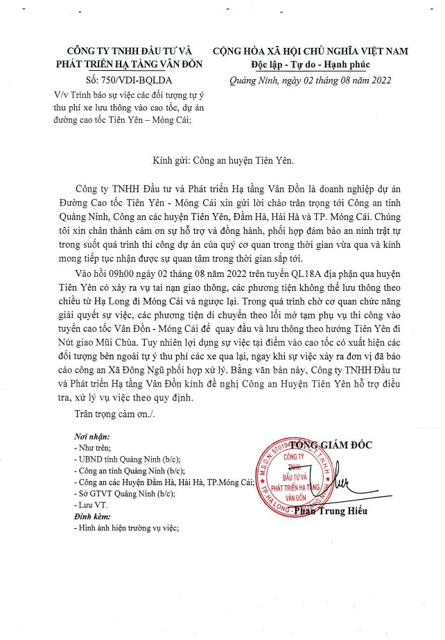 Quảng Ninh: Điều tra đối tượng lợi dụng TNGT thu phí xe ôtô - Ảnh 3.