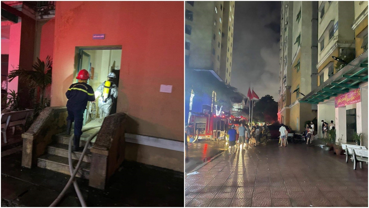 Giải cứu nhiều người trong vụ cháy chung cư ở Hà Nội - Ảnh 2.