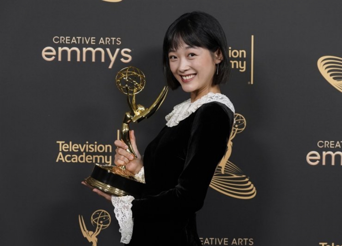 'Squid Game' ẵm 4 giải, Lee You-mi lập kỳ tích tại Emmy - Ảnh 1.