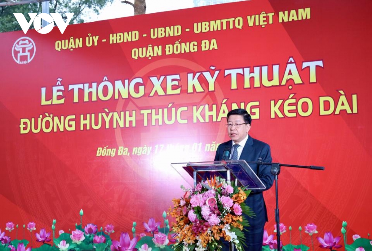 Hà Nội thông xe đường Huỳnh Thúc Kháng nối dài sau 4 năm thi công - Ảnh 1.