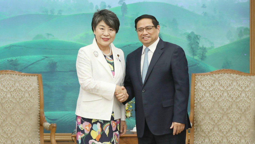 Thủ tướng Phạm Minh Chính tiếp Bộ trưởng Ngoại giao Nhật Bản - Ảnh 1.