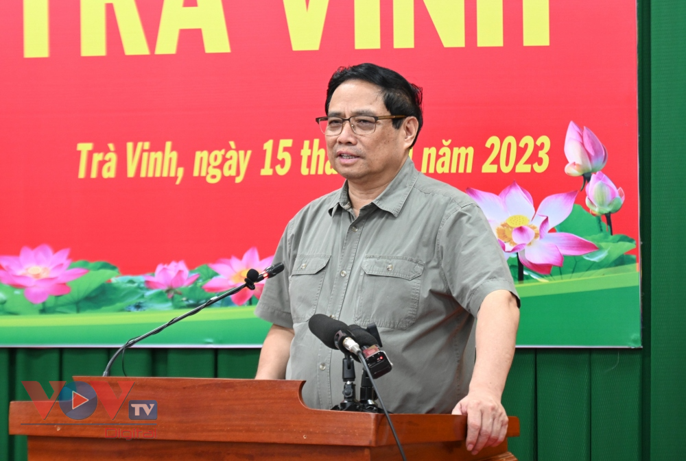Thủ tướng Phạm Minh Chính làm việc với lãnh đạo tỉnh Trà Vinh - Ảnh 4.