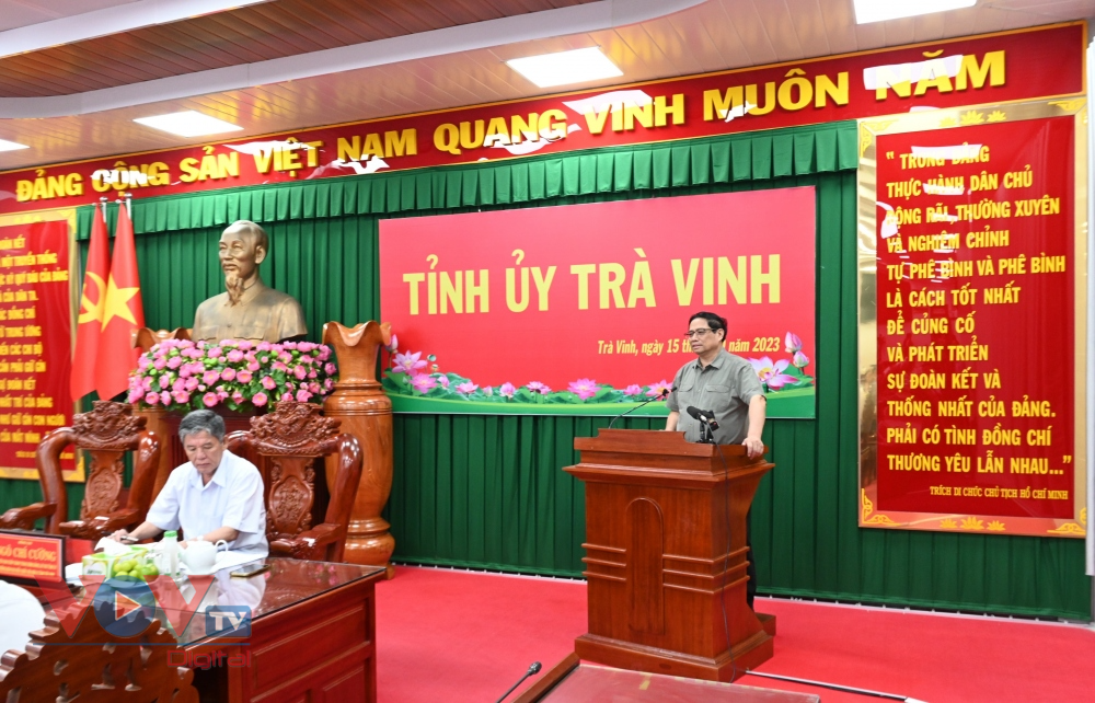 Thủ tướng Phạm Minh Chính làm việc với lãnh đạo tỉnh Trà Vinh - Ảnh 5.