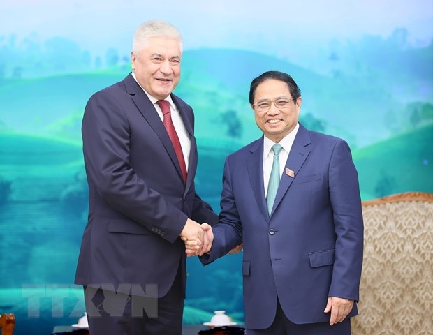 Thủ tướng Phạm Minh Chính tiếp Bộ trưởng Bộ Nội vụ Nga - Ảnh 1.