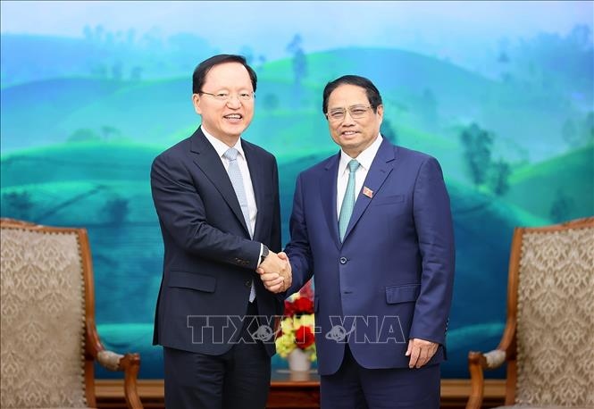 Thủ tướng Phạm Minh Chính tiếp Tổng giám đốc tài chính Tập đoàn Samsung - Ảnh 1.