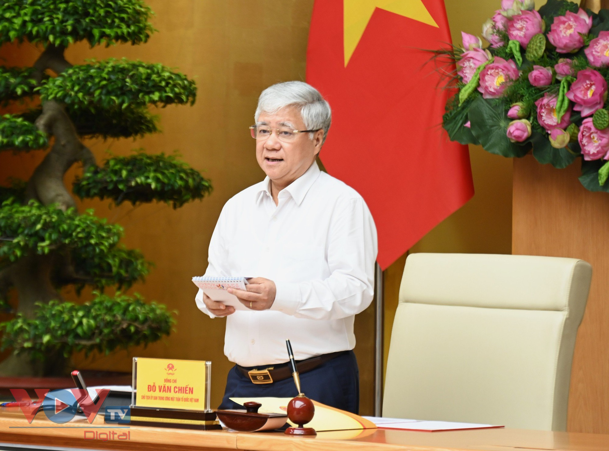 Thủ tướng Phạm Minh Chính dự Hội nghị tổng kết công tác phối hợp giữa Chính phủ với Đoàn Chủ tịch UBTW MTTQ Việt Nam - Ảnh 4.